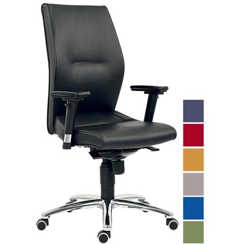 Kancelářské křeslo LEI  se středně vysokým opěrákem - nosnost 160 kg 